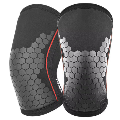 7MM Weightlifting Elbow Brace Support Neoprene Compression Elbow Pads Arm Sleeves Protector for Powerlifting Gym Fitness