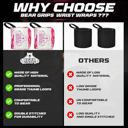 Wrist Wraps for Weightlifting and Wrist Support