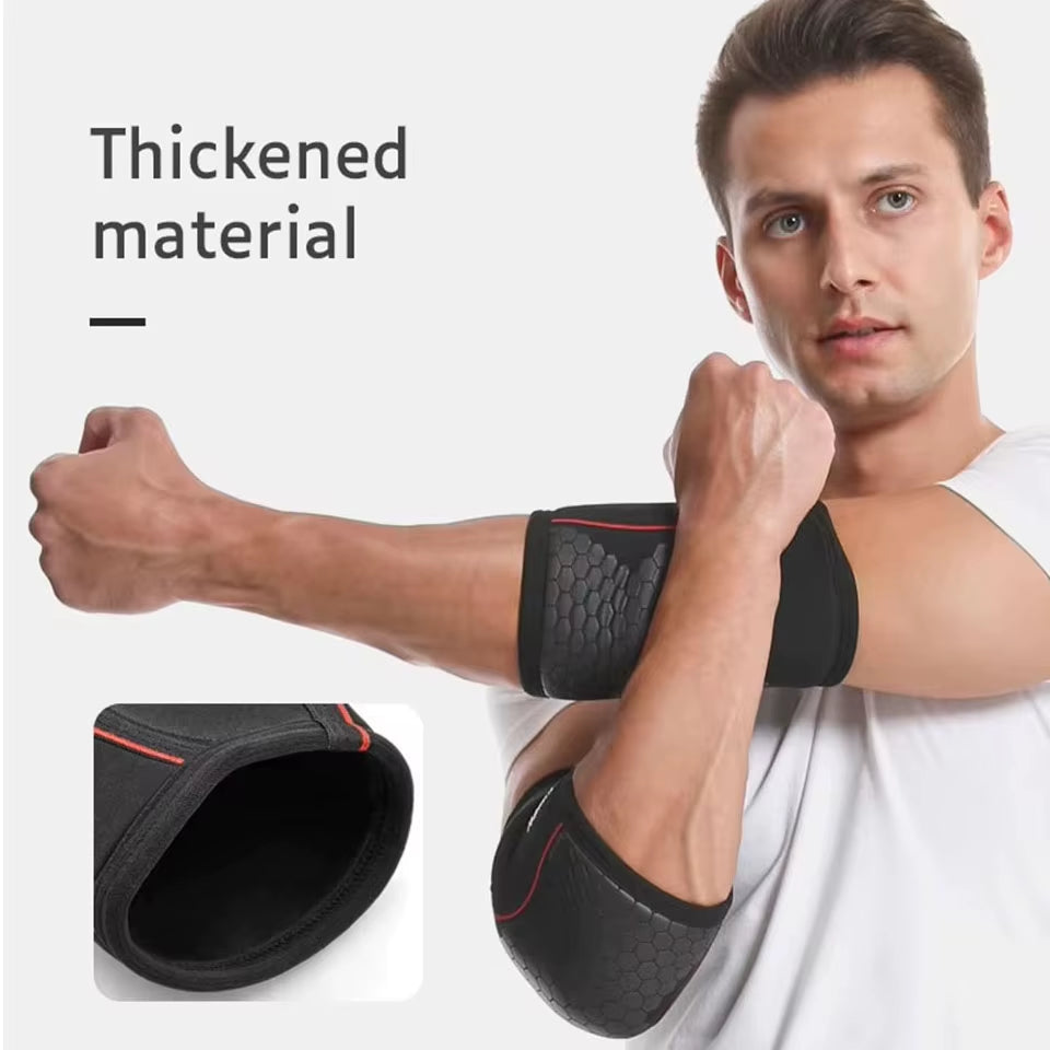 7MM Weightlifting Elbow Brace Support Neoprene Compression Elbow Pads Arm Sleeves Protector for Powerlifting Gym Fitness