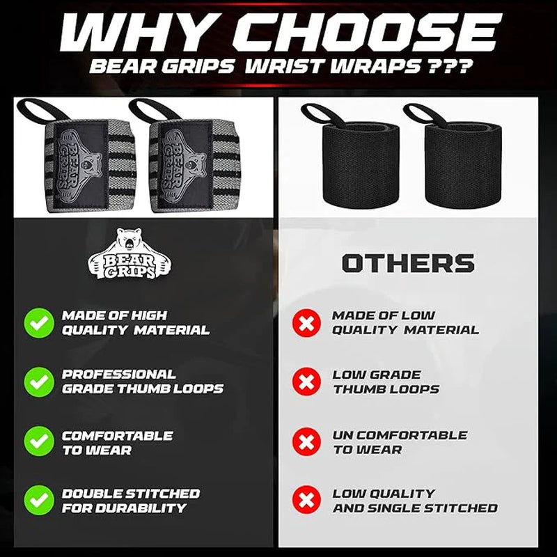 Wrist Wraps for Weightlifting and Wrist Support